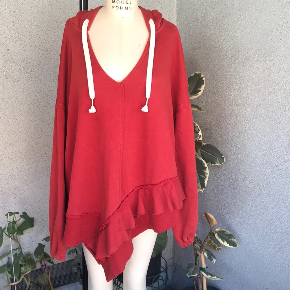 POL Rust Hoodie with White Accents - Picture 6 of 15
